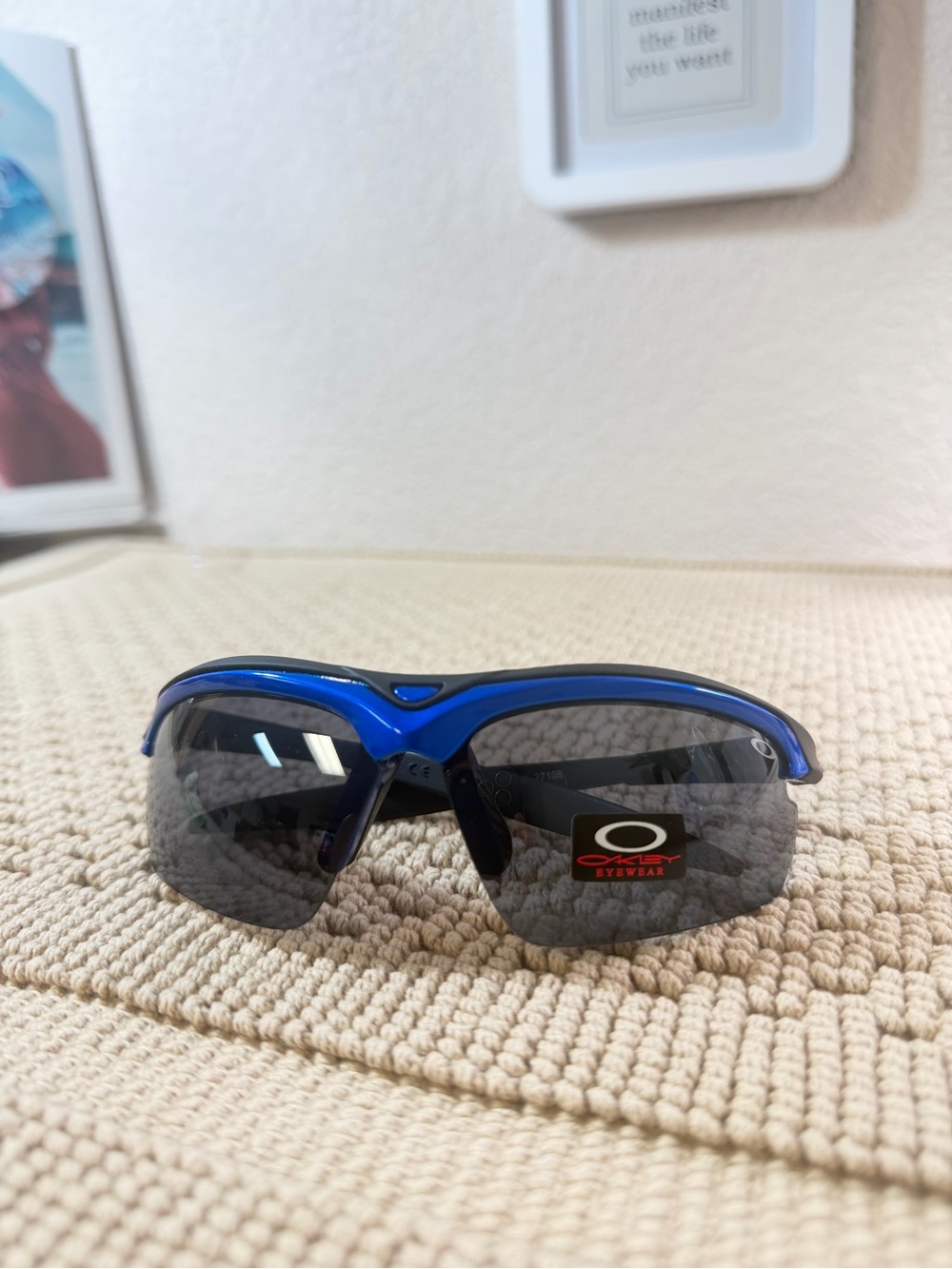 Authentic Oakley Made USA Vintage Semi Rimless Sport Sunglasses